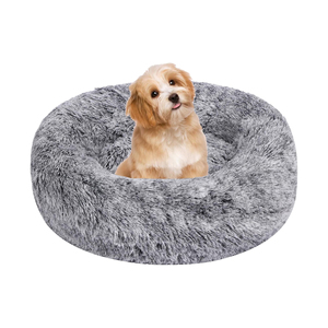 Luxe moelleux coussin en peluche doux beignet chien lit accessoires lavable canapé grand personnalisé chat chien lit pour animaux de compagnie - Product Image 1