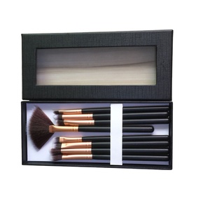 OMET kozmetik makyaj fırçası ambalaj hediye kutusu kabartma geri dönüşümlü malzemeler ile özelleştirilebilir boyut ve Logo - Product Image 2