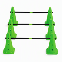 Ensemble de jouets d'agilité pour enfants : 6 cônes, 3 barres de saut, poteaux d'entraînement de football, jeu d'extérieur pour jardin, cadeau d'anniversaire pour enfants