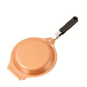 Cross-border for Cake Double-sided Mexican Folding Frying Pan Less Fume <b>Carbon</b> Steel Refined Iron Non-Stick for Gas Induction - Product Image 5