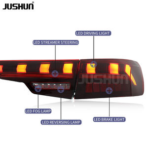 JUSHUN ha condotto attraverso il gruppo luci posteriori per <span class=keywords><strong>Audi</strong></span> <span class=keywords><strong>A4</strong></span> 2017-2024 luci di marcia a <span class=keywords><strong>LED</strong></span> modificate luci di direzione dei freni - Product Image 4