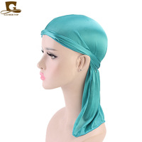 Luxe longue grande tresse cheveux femmes tête dormir tache Bonnets unisexe concepteur Durag vendeur soie Du Rags cagoule hommes Durag