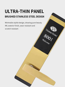 Serrure de porte électronique à carte RFID en alliage de zinc avec logo personnalisé OEM pour hôtel, appartement, maison d'hôtes, motel - Product Image 5