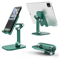 Support de téléphone portable pliable à trois sections, support de tablette flexible pour table, support de bureau réglable pour smartphone