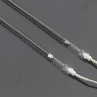 Chauffage tubulaire en quartz de silice fondue 400W, haute température, écologique pour applications industrielles radiantes