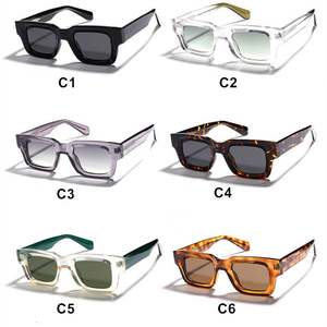 Lunettes de soleil polarisées carrées TR90 UV400, monture large, style rétro, pour hommes et femmes, avec logo personnalisé, collection 2025 - Product Image 4