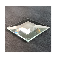 Petites pièces de verre biseauté ovales, circulaires, triangulaires et carrées à prix de gros – Verre diamanté biseauté pour portes, fenêtres et cloisons