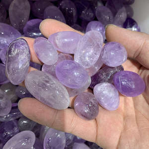 Vente en gros de pierres d'améthyste légère polies en quartz naturel pour la décoration intérieure - Product Image 2