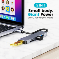 Hub USB C en gros, accessoires informatiques avec ports USB, lecteur de carte SD TF, adaptateur de hub USB