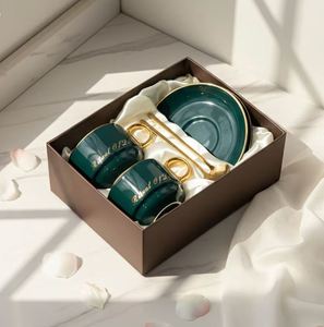 Factory Wholesale Custom Tea Coffee <b>Cup</b> Ceramic Packaging Boxes UV Printed Light Luxury Package Mug Set Gift Box Father's Day - Product Image 1