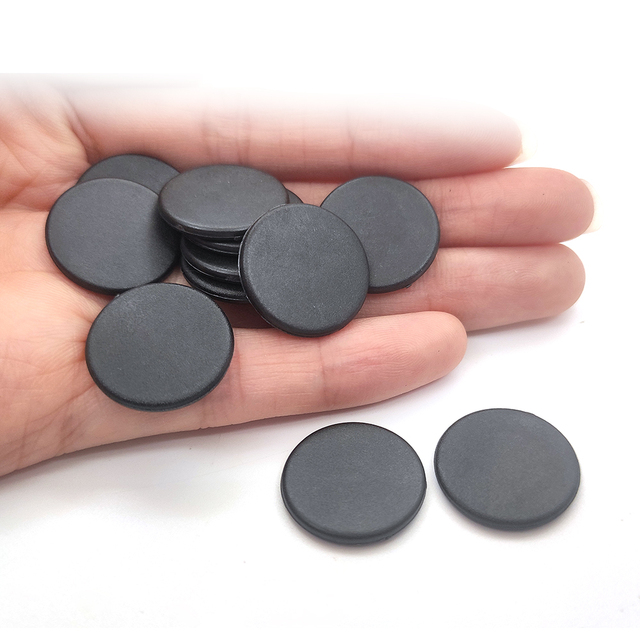 Waterproof High Temperature Resistant Washable 20mm Round Shape RFID PPS Token Tag Smart RFID Laundry Tags