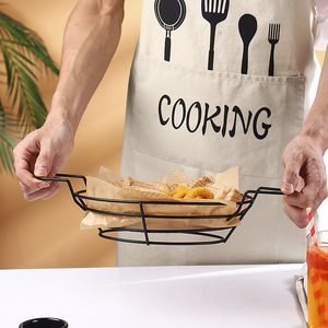 Panier à collation de style américain en acier inoxydable de qualité alimentaire, plateau de service pour la restauration - Product Image 4
