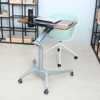 Table de levage automatique pneumatique, colonne en alliage d'aluminium, bureau d'entraînement, pour les paresseux, ajustable