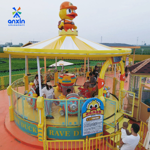 Manège à balle pulvérisatrice électrique rotatif pour parc d'attractions, thème estival, capacité 16 personnes, jeu familial parent-enfant, en métal, très demandé - Product Image 2