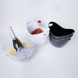 Seau à glace ovale en plastique avec impression logo - Product Image 6