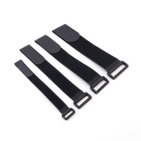 Sangle en nylon auto-agrippante avec boucle en plastique, réutilisable et réglable, pour la gestion des câbles de batterie RC