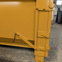 Conteneur à déchets en acier robuste XINTUO avec crochet de levage pour le recyclage des déchets métalliques industriels, haute sécurité, capacité de 800 kg, Shandong