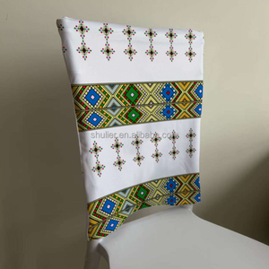 Housse de chaise personnalisée avec logo, design éthiopien, 3D, avec élastique, motif <span class=keywords><strong>Saba</strong></span> - Product Image 2