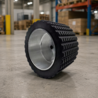 Roue à roulettes industrielle robuste en PU avec noyau en aluminium de 4 pouces, type européen, pour chariot