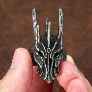 yunnique Stainless Steel <b>Skull</b> <b>Ring</b> For Men Spike Design Gothic Party Jewelry Size 7 8 9 10 11 12 13 - Product Image 4
