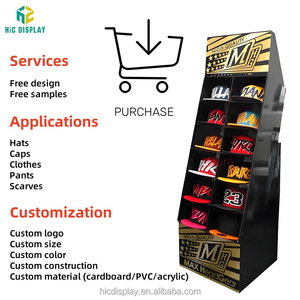 Tùy chỉnh di động xoay tông hat <span class=keywords><strong>Rack</strong></span> hiển thị cho Mũ bóng chày hiển thị trong siêu thị cửa hàng bán lẻ và cửa hàng thương hiệu - Product Image 3
