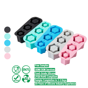 Soğutma içecekler için 3 boyutları silikon daire buz küpü tepsi buz küp tepsiler Tumbler buz kalıp için 40Oz Tumbler ile uyumlu - Product Image 1
