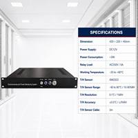 Sistema de Monitoreo Ambiental para Centros de Datos: Temperatura, Humedad, Detección de Fugas de Agua, Alarma Luminosa, Modbus TCP, SNMP, Web, Metálico