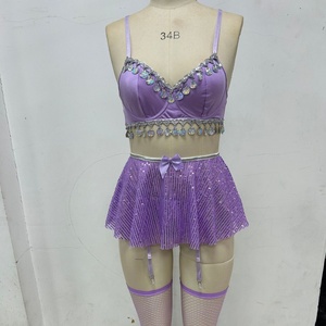 Conjunto de Lencería Decorativa de Alta Calidad con Tiras, Vestido Sexy y Exótico, Conjunto de Ropa Interior de Malla - Product Image 6