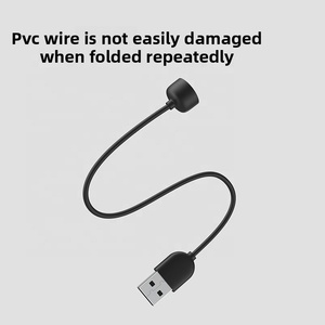 Cable de Carga Magnético para Xiaomi Smart <span class=keywords><strong>Band</strong></span> <span class=keywords><strong>5</strong></span> 6 7 NFC <span class=keywords><strong>Mi</strong></span> <span class=keywords><strong>Band</strong></span> <span class=keywords><strong>5</strong></span>/6/7 Original, Pulsera Inteligente de 45 cm, Negro, 5V/1A DC USB-A - Product Image 4