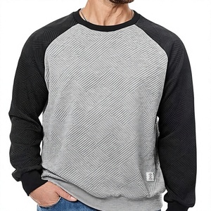 Sudaderas de Hombre, Cuello Redondo, Diseño de Parches, 100% Algodón, 380 Gramos, Felpa, Impresión Serigráfica, Ecológicas, Geométricas - Product Image 4
