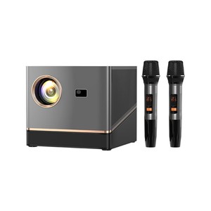 Proyector Inteligente Portátil para Cine en Casa, Android LCD LED HD 4K, Enfoque Automático, <span class=keywords><strong>2</strong></span> Micrófonos, WiFi <span class=keywords><strong>6</strong></span>, Karaoke KTV, Venta al Por Mayor - Product Image 1