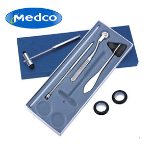 Kit d'outils médicaux Medco Percussion Hammer Set 33,5x13cm pour diagnostic neurologique et orthopédique avec marteau à réflexes et accessoires - Product Image 4