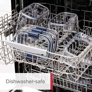Household Bpa-Free Airtight <b>Clear</b> PET Plastic Stackable Kitchen Organizer Cereal Storage <b>Container</b> Dry Food Box Jar Lids - Product Image 4