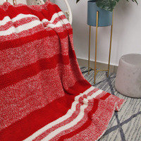 Quelle fabrik 100 % mikrofaser Überwurfdecken benutzerdefinierte decken gestrickt erwachsene decken für das bett