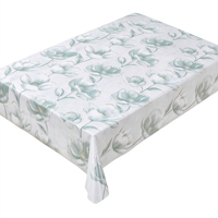 Nappe de table PVC de luxe à motif floral nordique, taille et couleur personnalisables, imperméable, anti-taches, serviette de thé multi-usage, décoration pour fêtes intérieures