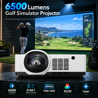 Projecteur de simulateur de golf OEM ODM 6500 Lumens WUXGA 3LCD Laser 0.44:1 à courte focale pour des solutions de projection immersives