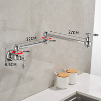 Robinet de cuisine mural pliable simple eau froide de luxe Hongdec