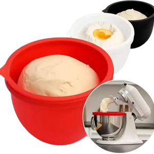 Ciotola in Silicone per Pasticceria, Tagliapasta per Mixer KitchenAid con Testa Inclinabile da 5 Quarti, Rivestimento in Silicone - Adatto al Microonde e Personalizzabile con Logo - Product Image 2