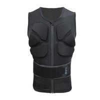 Gilet de protection corporelle en matériau TPV de niveau CE 2 avec fermeture éclair pour le ski, le VTT, le BMX, le snowboard, les accessoires de moto, la sécurité sportive