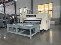 Machine de découpe et d'impression semi-automatique à 2 couleurs pour boîtes en carton avec alimentation par chaîne