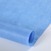 Tissu non tissé SMS jetable bleu/vert à usage médical pour draps