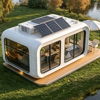 Conteneur mobile en acier personnalisable et détachable de 20 pieds, design moderne, entièrement équipé en électricité, étanche et résistant au vent, pour usage commercial ou résidentiel