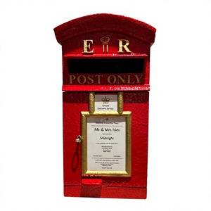Boîte aux lettres en métal artisanale pour la réception de colis et de journaux, à fixer au mur, décoration pour la maison, boîte postale personnalisable à vendre - Product Image 1