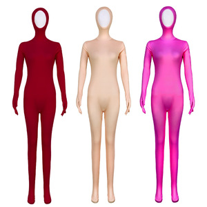 Traje Zentai de color mango sólido, mono de cuerpo entero, disfraz de lycra - Product Image 1