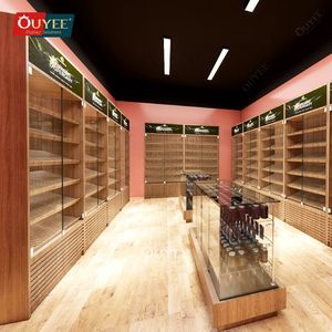 Fabricante <span class=keywords><strong>de</strong></span> madera Gabinete para fumar Cigar Humidor Room Cigarette Display Case Custom Cedar Wood Cigar Cabinet Wooden Showcase - Product Image 3