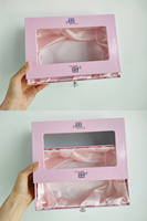 Coffret Cadeau Rigide Coulissant de Luxe Personnalisé en Usine avec Fenêtre Transparente, Emballage Papier pour Perruques, Robes de Mariée, Ensembles Cadeaux, Boîte pour Postiches