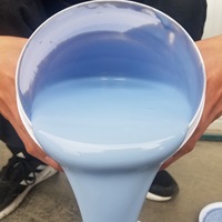 Revêtement imperméable en polyuréthane à base d'eau, membrane liquide hautement élastique anti-fissures pour toiture, sous-sol, sol en béton