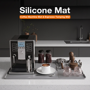 Tapis de comptoir 2-en-1 pour machine à expresso et cafetière, station de tamping détachable, résistant à la chaleur, facile à nettoyer, en silicone - Product Image 6