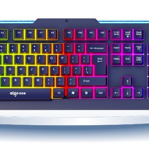 Aigo 958 Mechanical Gaming <b>Keyboard</b> 104 Keys RGB Backlit Full Size USB <b>Wired</b> Steel Plate - Product Image 1