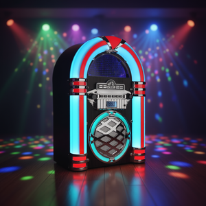 Victor Jukebox D0100XFQSVX Éclairage LED multicolore Design vintage Lumière musicale d'intérieur - Product Image 2